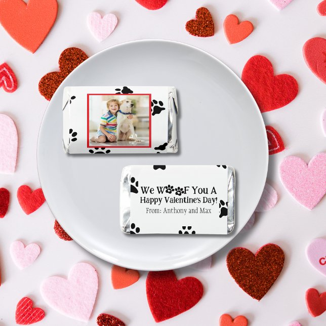Custom Pet Photo Kids Valentine's Day Chocolate Hershey's Miniatures (Creator Uploaded)