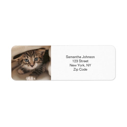 Custom Pet Photo  Label