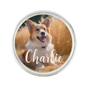 Custom Pet Photo Lapel Pin