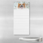 Custom Pet Photo Lined Magnetic Notepad<br><div class="desc">Lined magnetic notepad you can keep on the fridge. Magnetic notepad personalized with a photo of your pet. Lined notepad for shopping lists,  notes,  and more. Personalize with a pet photo above the pale gray lines.</div>