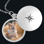 Custom Pet Photo Locket Necklace<br><div class="desc">Turn your favorite photo into a unique, personalized gift! Use a family picture, a cute pet photo, or any image you love to create something special. Perfect for holidays or any occasion, these gifts are sure to make your loved ones smile. Note: The photo shown is just an example. Please...</div>