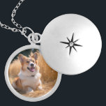 Custom Pet Photo Locket Necklace<br><div class="desc">Turn your favorite photo into a unique, personalized gift! Use a family picture, a cute pet photo, or any image you love to create something special. Perfect for holidays or any occasion, these gifts are sure to make your loved ones smile. Note: The photo shown is just an example. Please...</div>