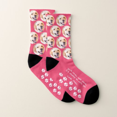 Custom Pet Photo Memorial Dog Socks