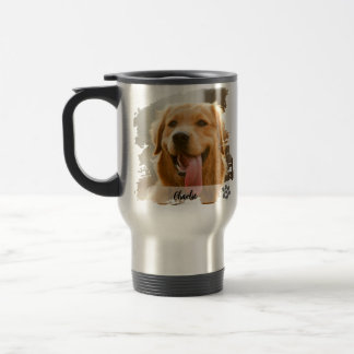 Custom Pet Photo Mug with Name – Modern Typography