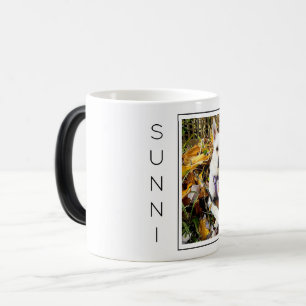 Custom Pet PHOTO, NAME Dog Lovers Fun Color Morph Mug