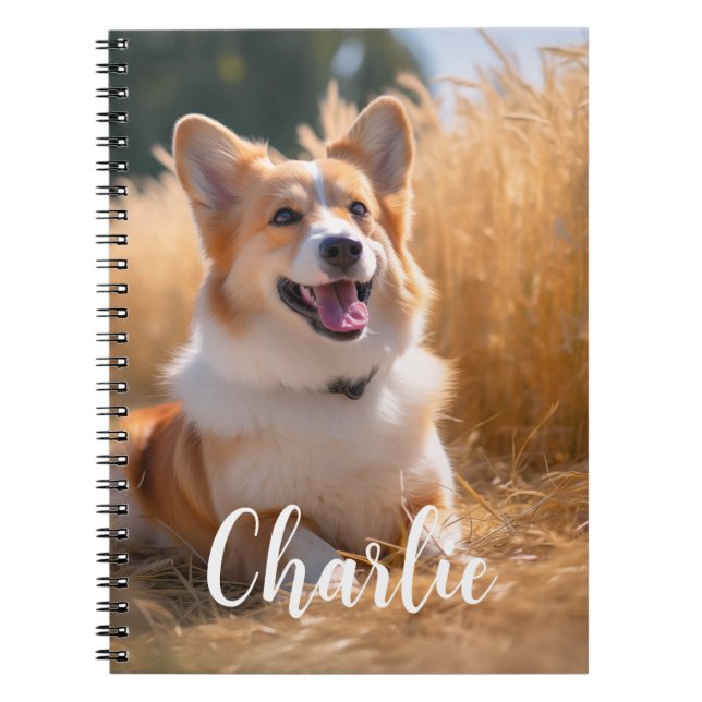Custom Pet Photo Notebook (Front)
