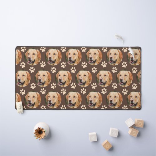 Custom Pet Photo Pattern Dog Desk Mat