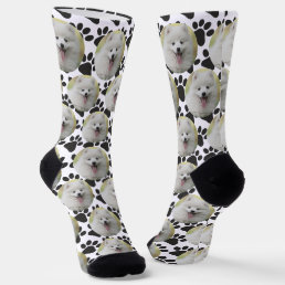 Custom Pet Photo Paws Cute Gift Animal Lover Socks