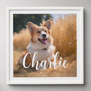 Custom Pet Photo Peel And Stick Photo Tile