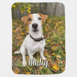 Custom Pet Photo - Personalized Cozy Keepsake Baby Blanket