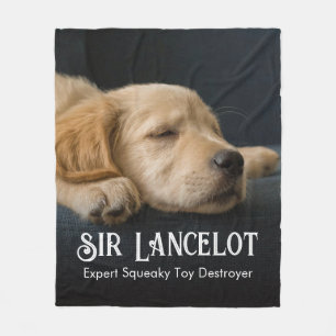 Custom Pet Photo Personalized Fleece Blanket