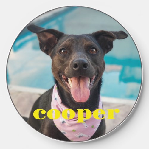 Custom pet Photo Personalized for animal Lover Wireless Charger
