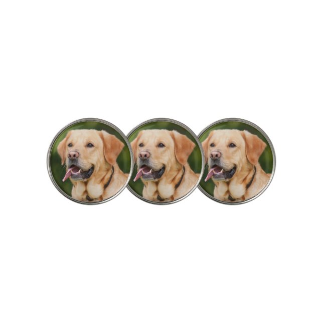 Custom Pet Photo Personalized  Golf Ball Marker (3 Up)