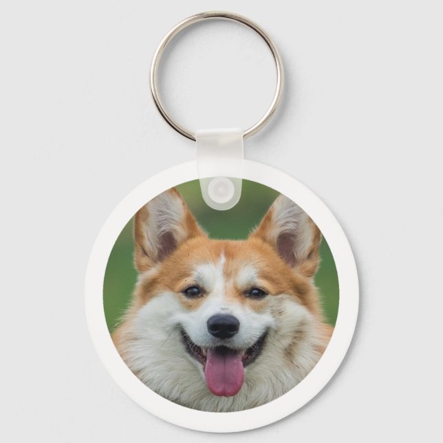 Custom Pet Photo Personalized  Keychain (Front)
