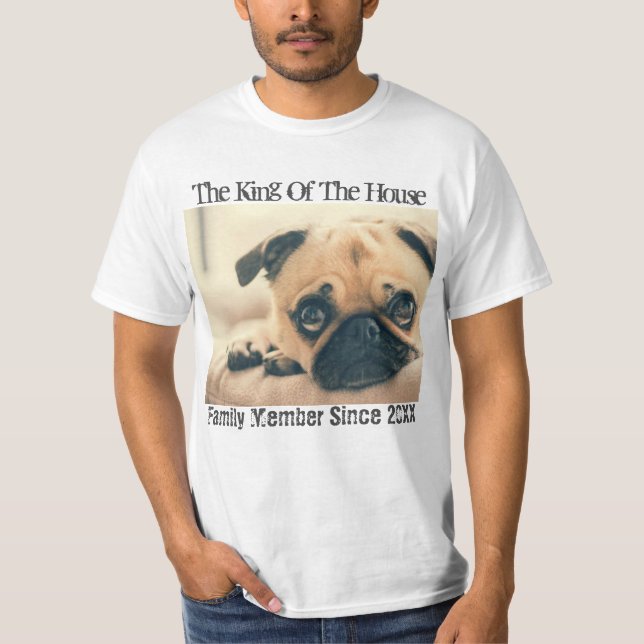 custom pet photo personalized text T-Shirt (Front)