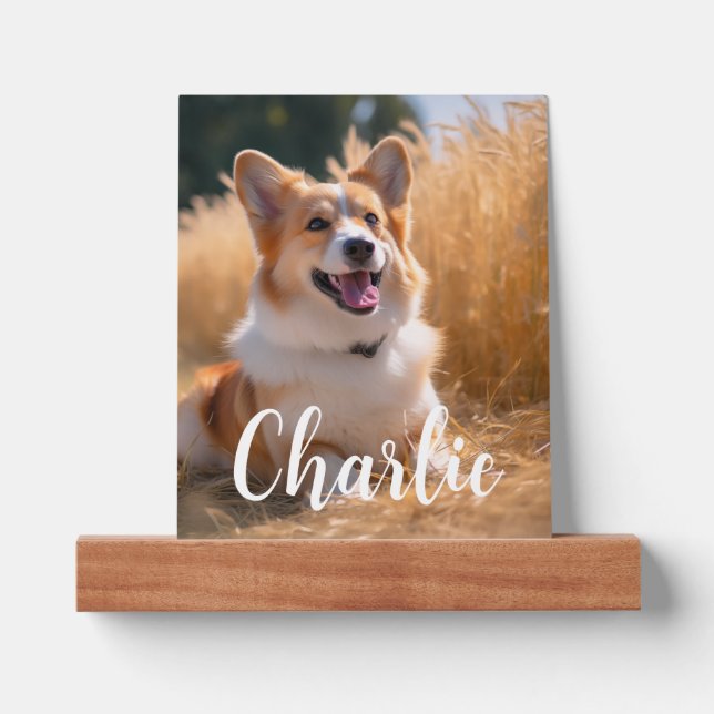 Custom Pet Photo Picture Ledge (Front)