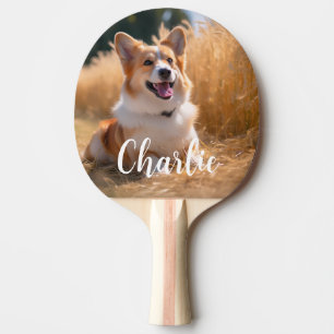 Custom Pet Photo Ping Pong Paddle