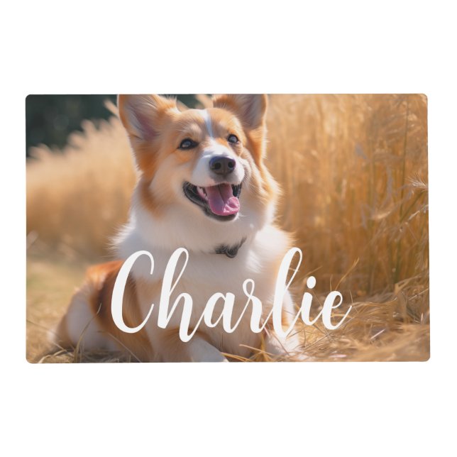 Custom Pet Photo Placemat (Front)