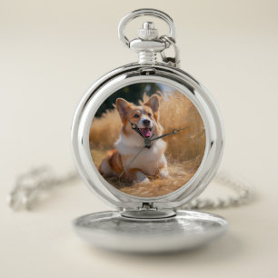Custom Pet Photo Pocket Watch