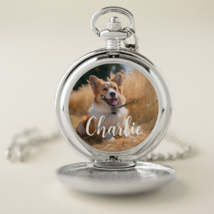Custom Pet Photo Pocket Watch