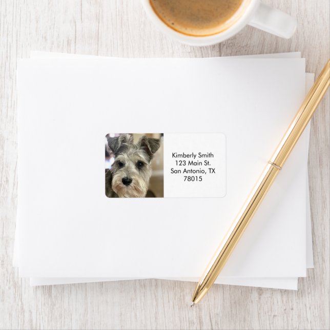 Custom Pet Photo Return Address Label (Insitu)