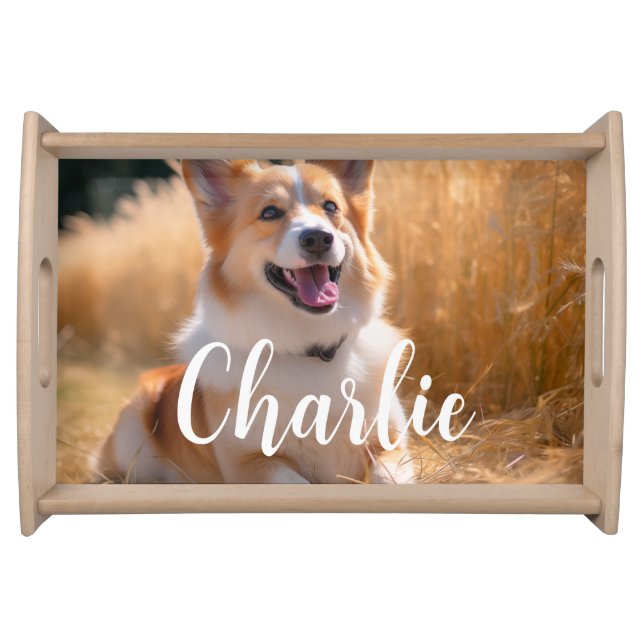 Custom Pet Photo Serving Tray (Front)
