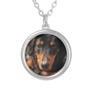 Custom Pet Photo Silver Plated Necklace