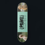 Custom Pet Photo Skateboard<br><div class="desc">Celebrate your furry best friend with this custom photo skateboard deck! Featuring your pet’s adorable pictures and the inspirational phrase “LIVE and enjoy the little things, ” this board is perfect for pet lovers who want to ride in style. Whether you hang it as wall art or take it to...</div>