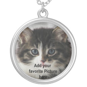 Custom Pet Photo Sterling silver Necklace Jewelry