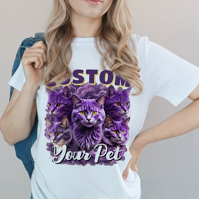  Custom Pet Photo T-Shirt – Personalized Cat Gift (Creator Uploaded)