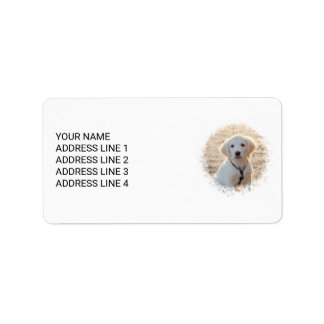 Custom Pet Photo Template With Personalized Text Label