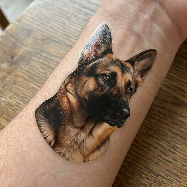 Custom Pet Photo Temporary Tattoo (Your pet, your ink.)