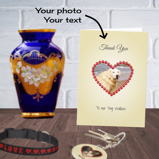 Custom pet photo thank you card (Creator Uploaded)