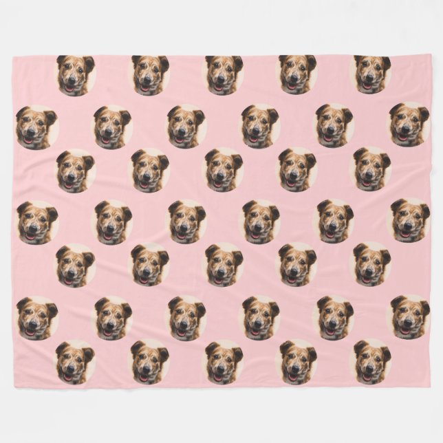 Custom Pet Photo Throw Blanket (Front (Horizontal))