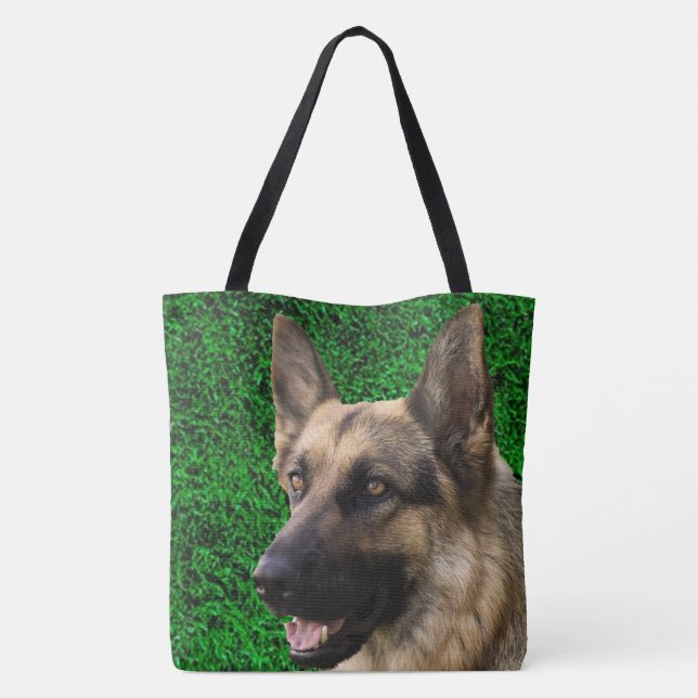 Custom Pet Photo Tote Bag -All Over Print Dog Gift (Back)