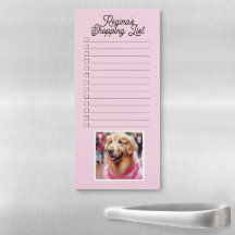 Custom Pet Photo Valentine Shopping List