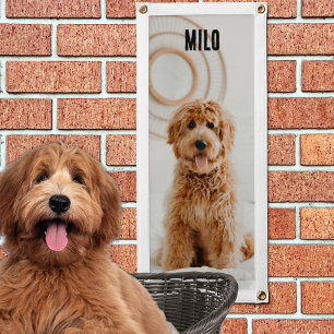 Custom Pet Photo with Name Pennant