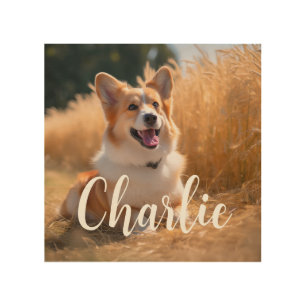 Custom Pet Photo Wood Wall Art
