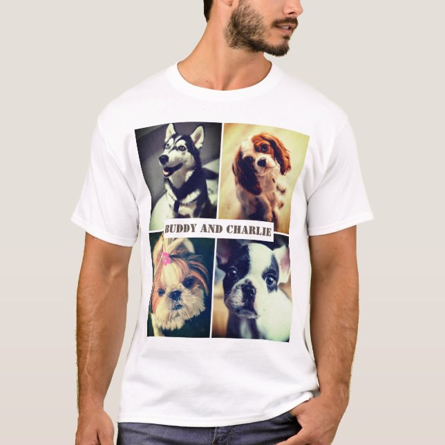 Custom pet pictures T-Shirt (Front)