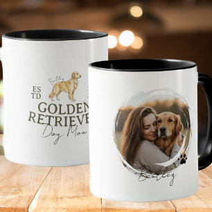 Custom Pet Portrait Dog Mom Golden Retriever Mug