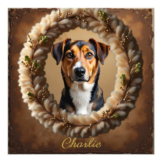 Custom Pet Portrait – Just Upload a Simple Photo (Front)