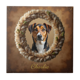 Custom Pet Portrait – Just Upload a Simple Photo Ceramic Tile