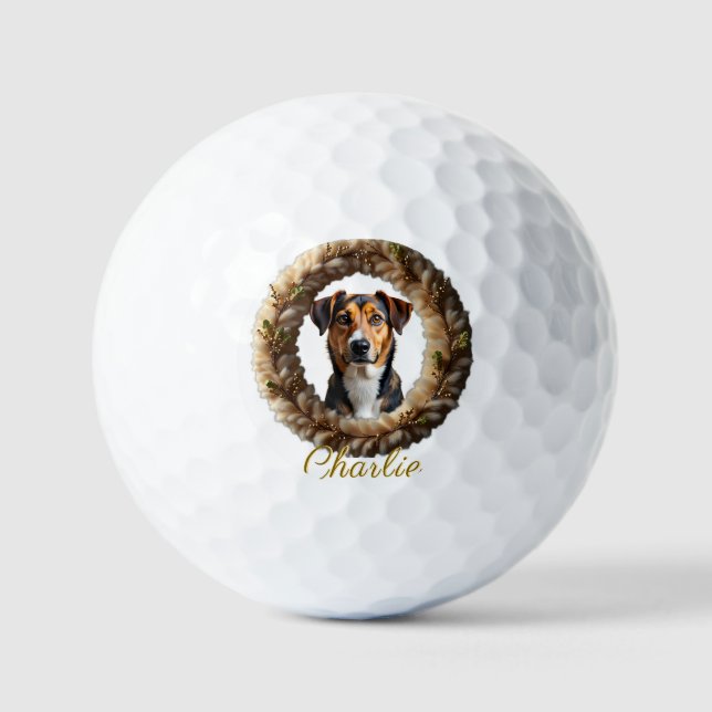 Custom Pet Portrait – Just Upload a Simple Photo Golf Balls (Front)