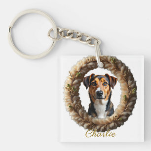 Custom Pet Portrait – Just Upload a Simple Photo Keychain