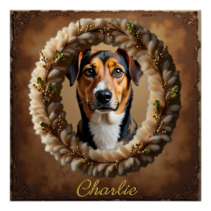 Custom Pet Portrait – Just Upload a Simple Photo Poster