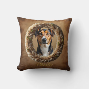 Custom Pet Portrait – Just Upload a Simple Photo Throw Pillow