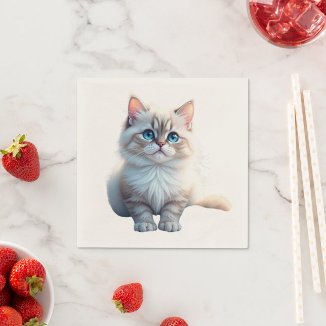 Custom Pet Portrait  Napkins (Insitu)