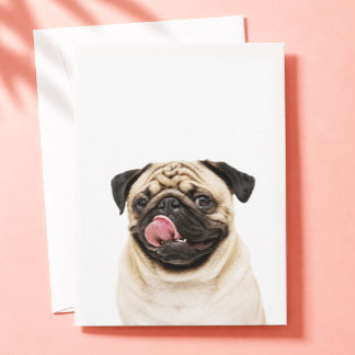 Custom Pet Portrait | Personalized Dog Cat Photo | Thank You Card