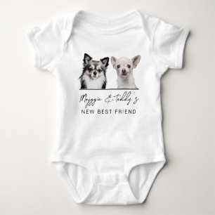 Custom Pet Portrait, Pregnancy Announcement Baby Bodysuit
