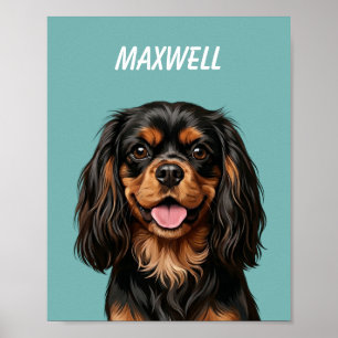 Custom Pet Portraits Using Pet Photo Personalized Poster